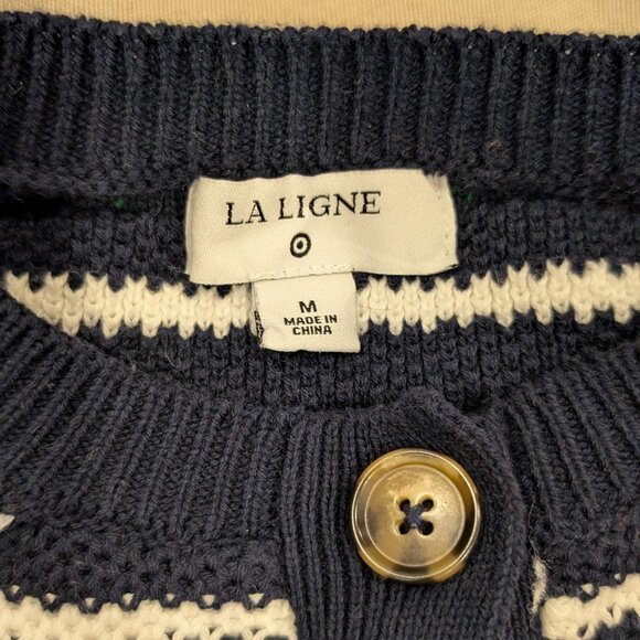 La Ligne x Target Multicolor Textured Striped Cardigan Sweater - Women's sz M - Picture 3 of 6